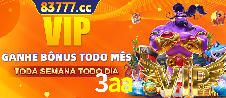Banner promocional do 3aa oferecendo 100% de recompensas adicionais contínuas para quem fizer o login diário (Daily sign-in), com um mascote de coelho.